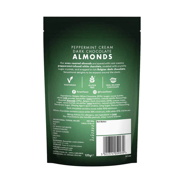Forest Feast - Peppermint Cream Dark Chocolate Almond – Free From