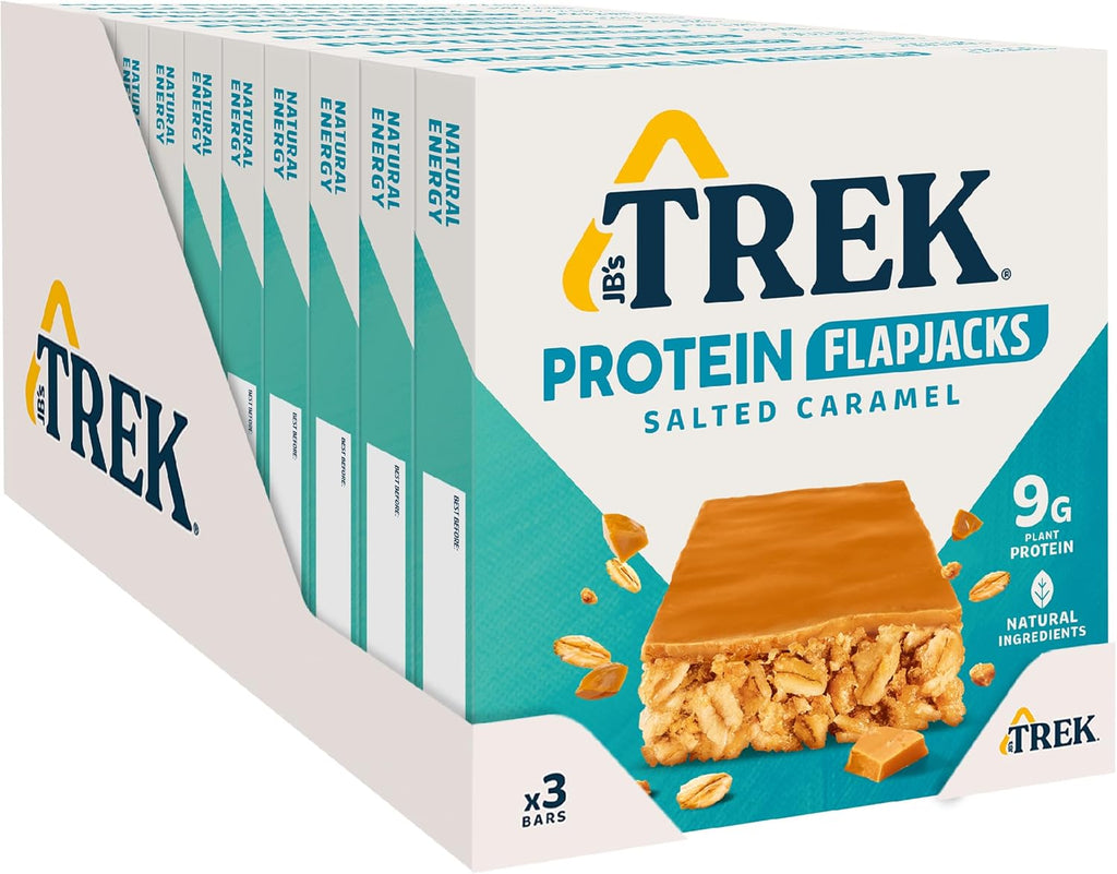 Trek Salted Caramel Flavour Topped Protein Flapjack 36 bars