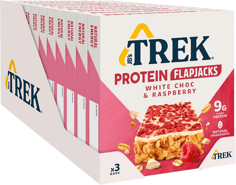 Trek White Chocolate Raspberry Protein Flapjack 36 bars