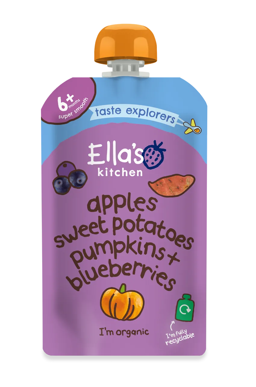 Ella's Kitchen - Stage 1 - Sweet Potatoes, Pumpkins, Apples & Blueberries*