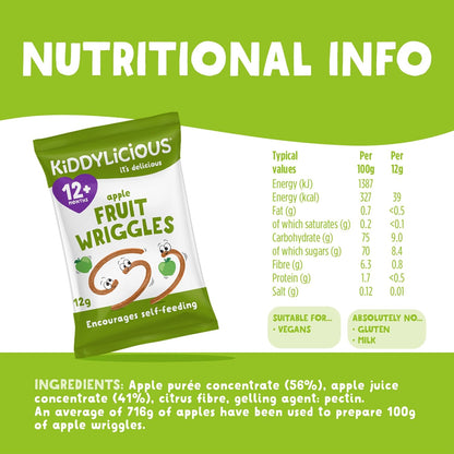 Kiddylicious - Apple Fruit Wriggles