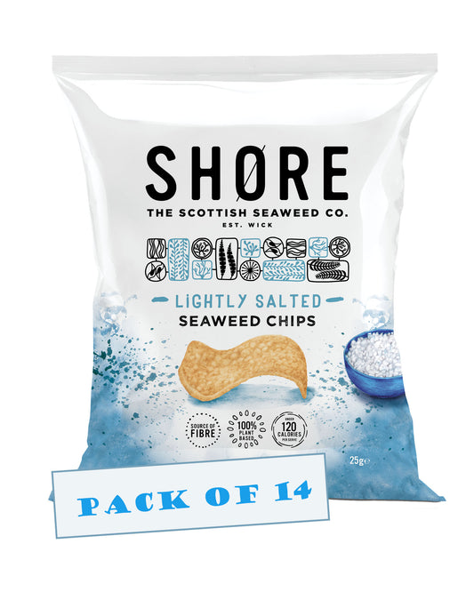 Shore Seaweed Chips - Lightly Salted 14x25g
