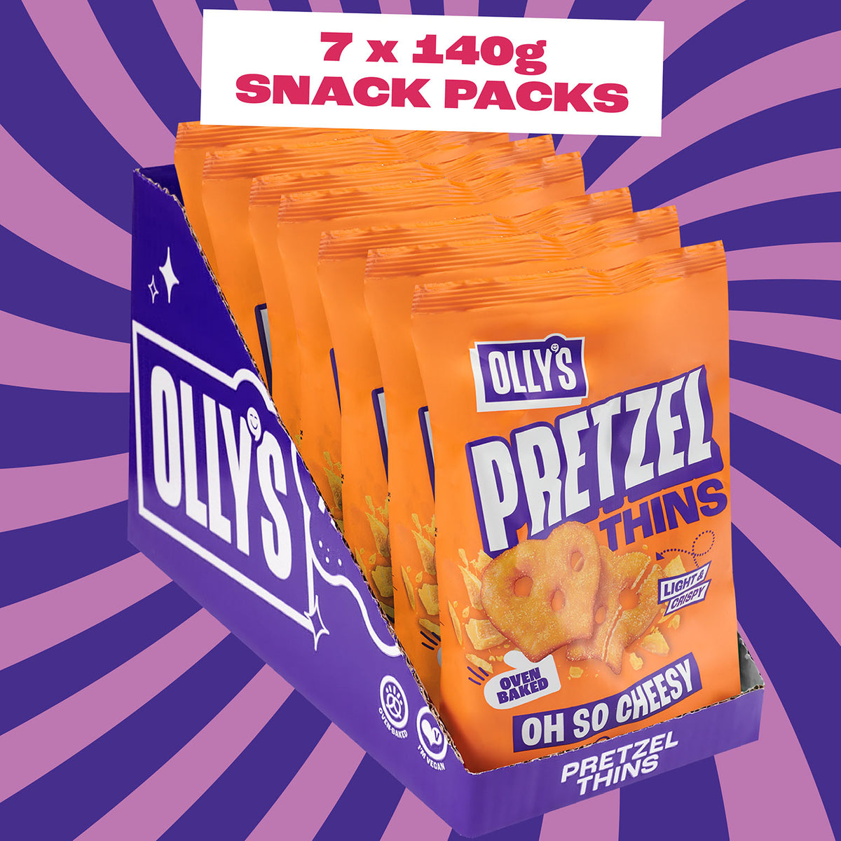 Olly's - Oh So Cheesy Pretzel 7x140g