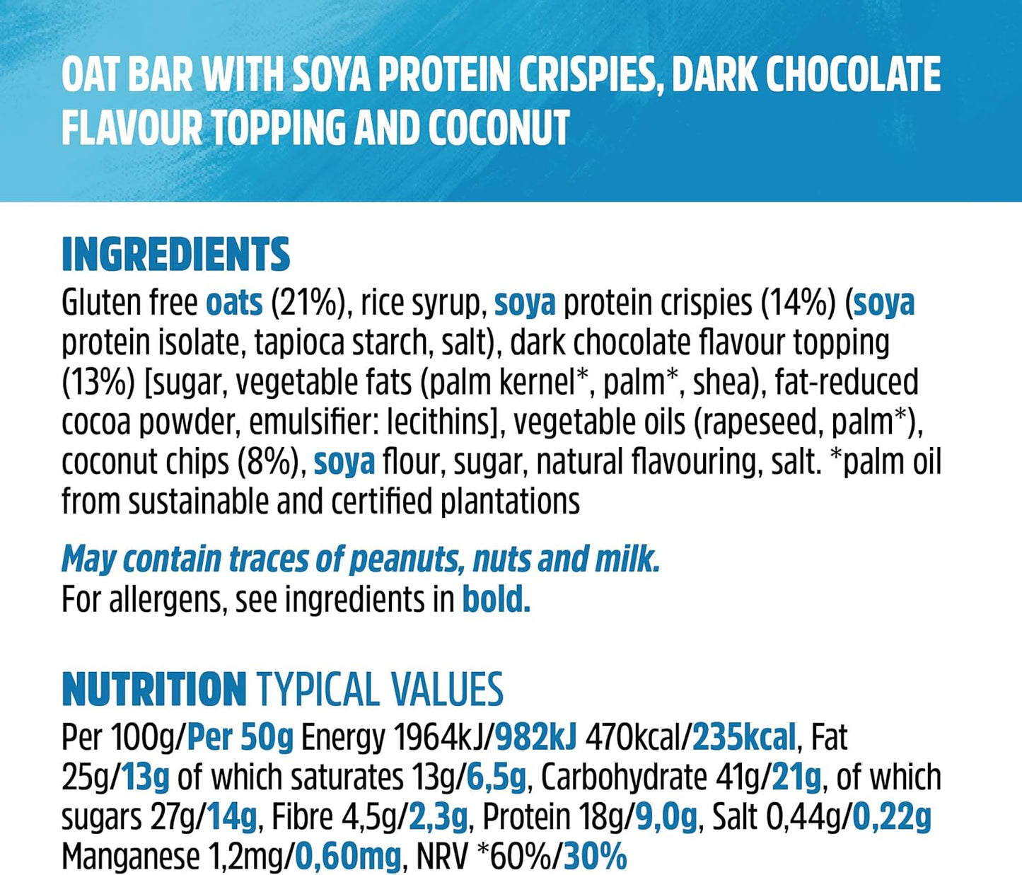 Trek Cocoa Coconut Protein Flapjack 16 bars
