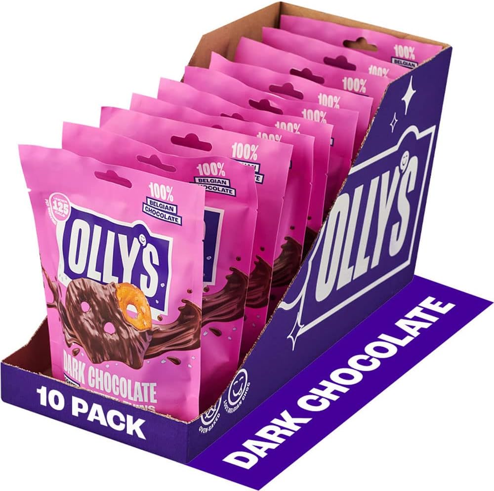 Olly's - Dark Chocolate Coated Pretzel Thins