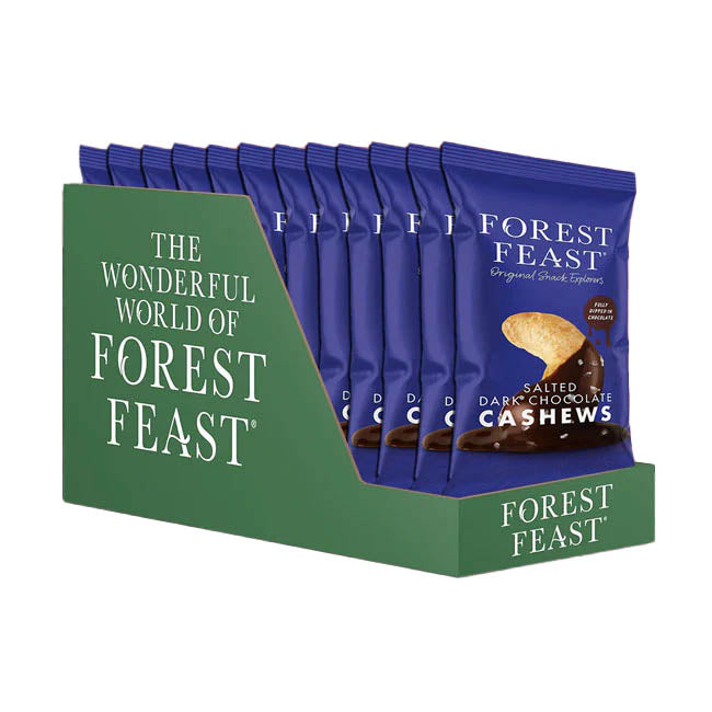 Forest Feast - Salted Dark Chocolate Cashews 40g