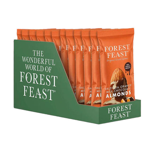 Forest Feast - Valencia Orange Milk Chocolate Almonds 40g