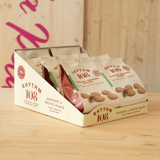 Rhythm 108 Hazelnut Chocolate Praline Biscuit Pack of 8