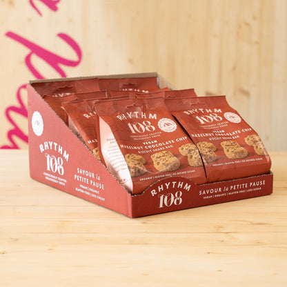 Rhythm 108 Hazelnut Chocolate Chip Biscuit Pack of 8