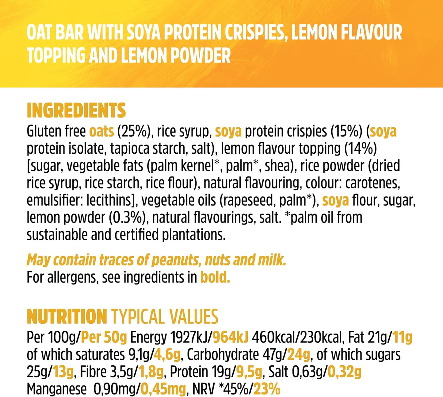 Trek Smooth Lemon Protein Flapjack 36 bars