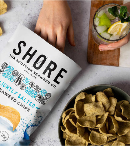 Shore Seaweed Chips - Lightly Salted 14x25g