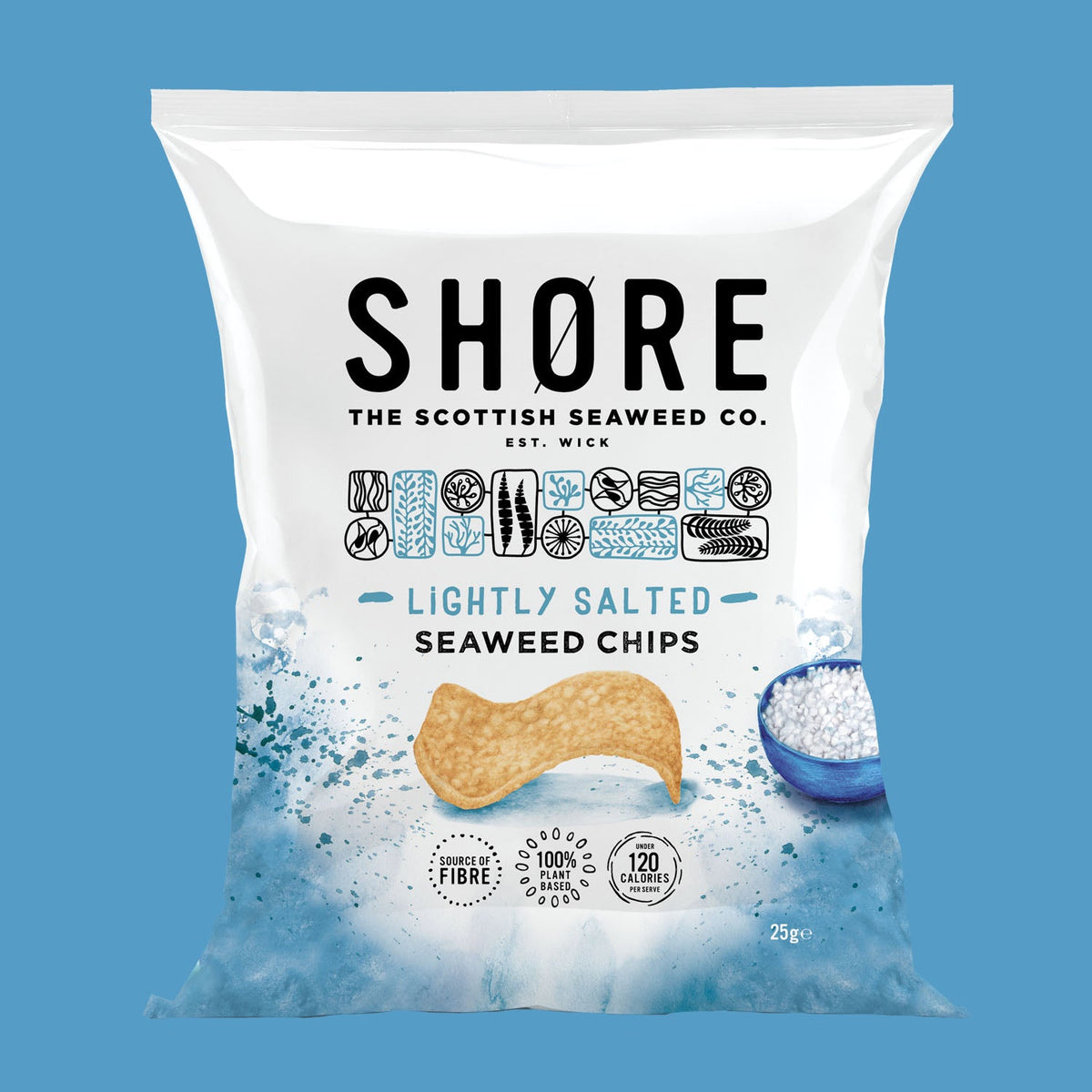 Shore Seaweed Chips - Lightly Salted 14x25g