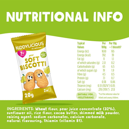Kiddylicious - Pear Soft Biscotti