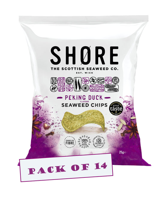 Shore Seaweed Chips - Peking Duck 14x25g