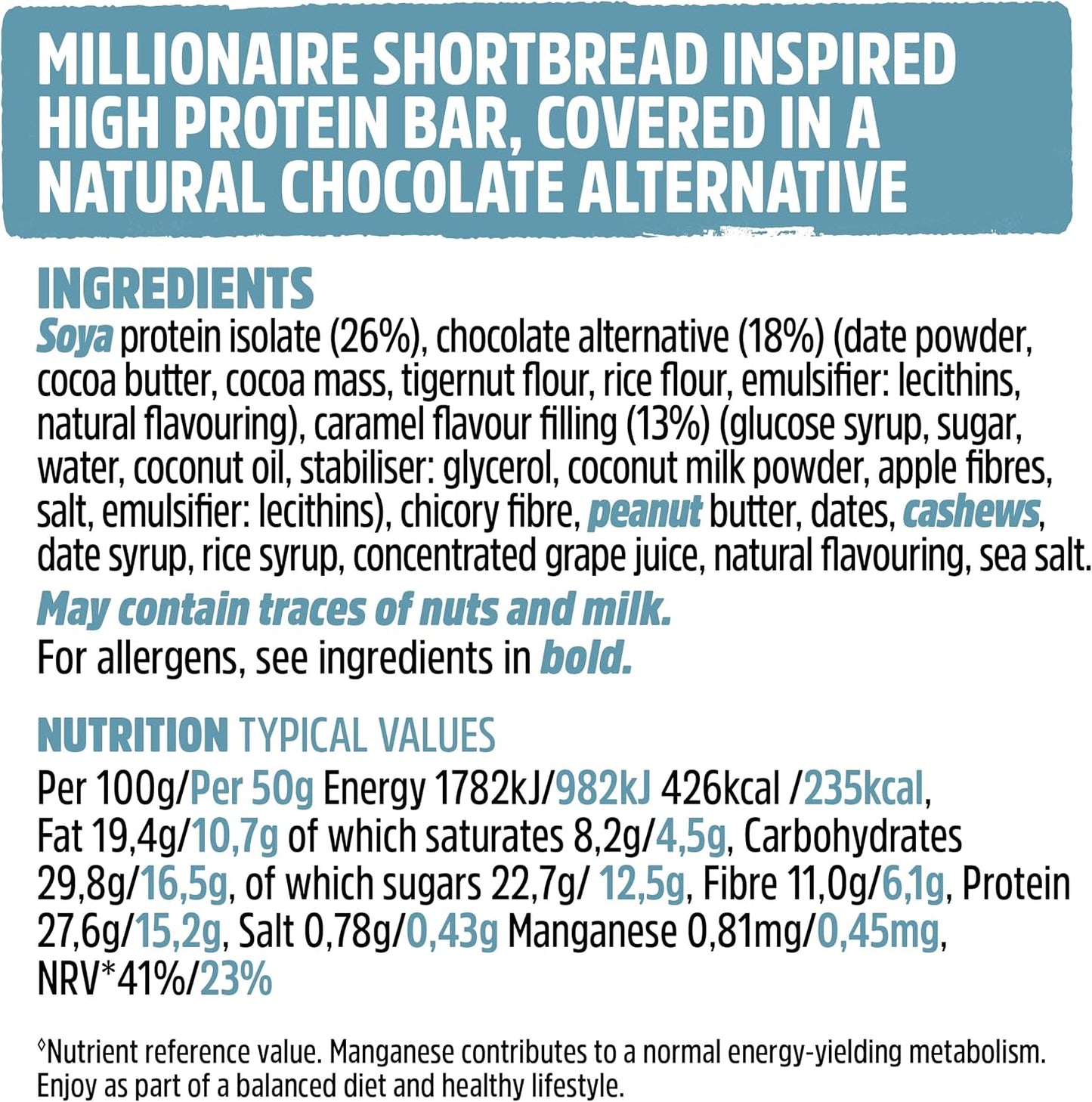 Trek Protein Power Bar -  Millionaire Shortbread (44g) 36 bars