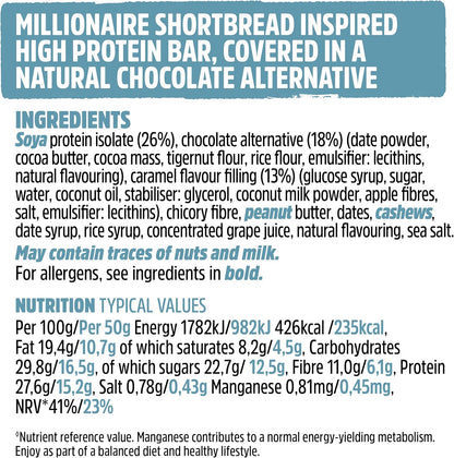 Trek Protein Power Bar -  Millionaire Shortbread (44g) 36 bars