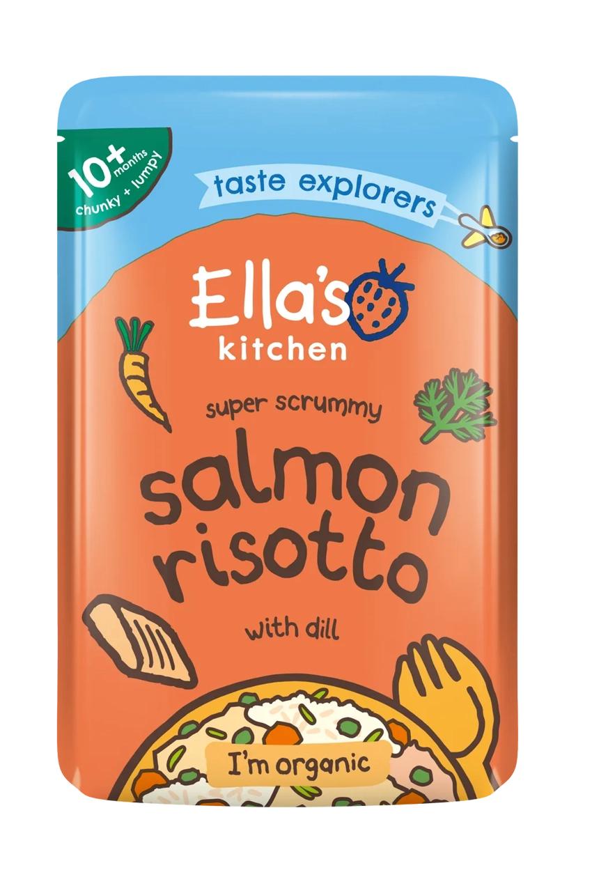 Ella's Kitchen - Stage 3 - Super Scrummy Salmon Risotto With A Sprinkle Of Cheese*