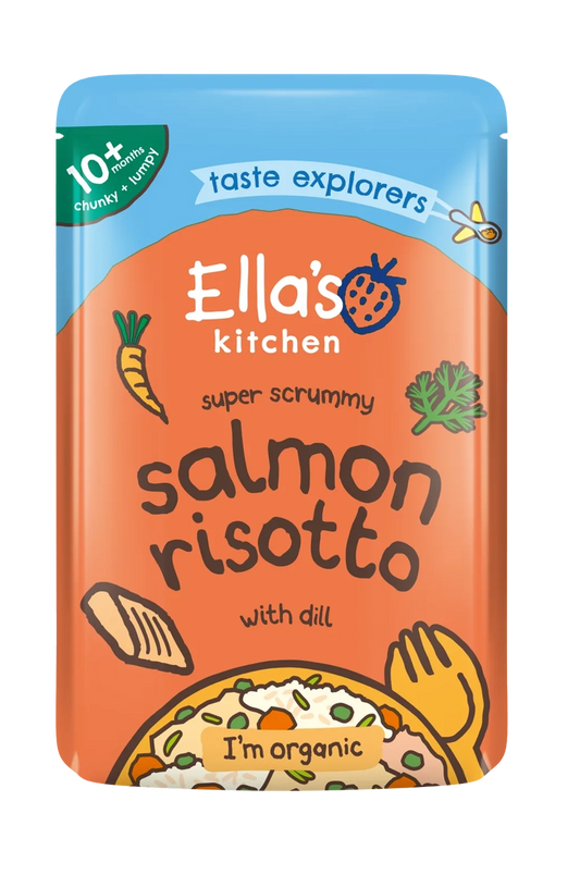 Ella's Kitchen - Stage 3 - Super Scrummy Salmon Risotto With A Sprinkle Of Cheese*