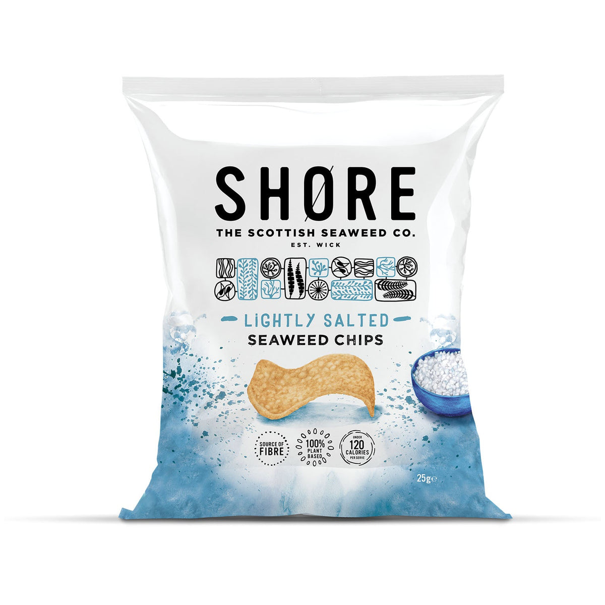 Shore Seaweed Chips - Lightly Salted 14x25g