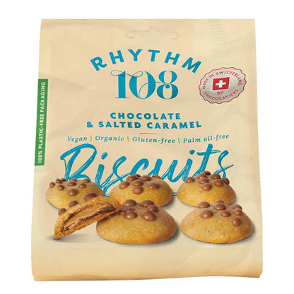 Rhythm 108 Chocolate and Salted Caramel Filled Biscuits Pack of 8