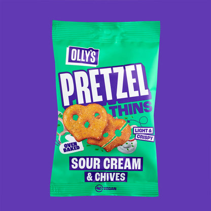 Olly's - Sour Cream & Chives Pretzel 7x140g