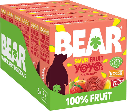 BEAR Extreme Sour Yoyo - Strawberry