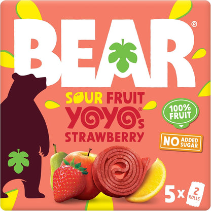BEAR Extreme Sour Yoyo - Strawberry