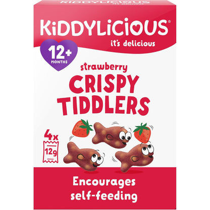 Kiddylicious - Strawberry Crispy Tiddlers 7 x 4 x 12g