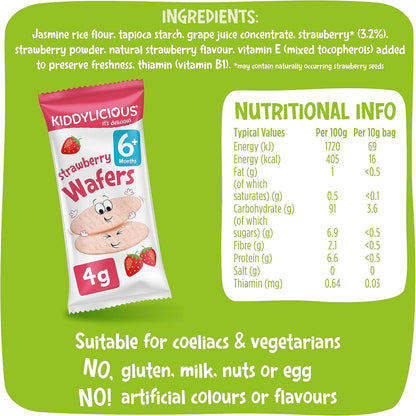 Kiddylicious - Strawberry Wafers
