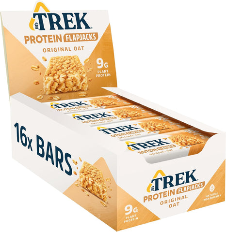 Trek Bar Trek Original Oat Protein Flapjack 16 bars – Free From Direct Wholesale