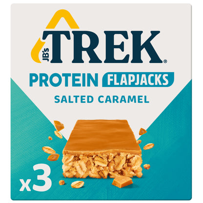 Trek Salted Caramel Flavour Topped Protein Flapjack 36 bars