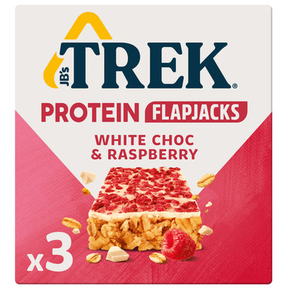 Trek White Chocolate Raspberry Protein Flapjack 36 bars