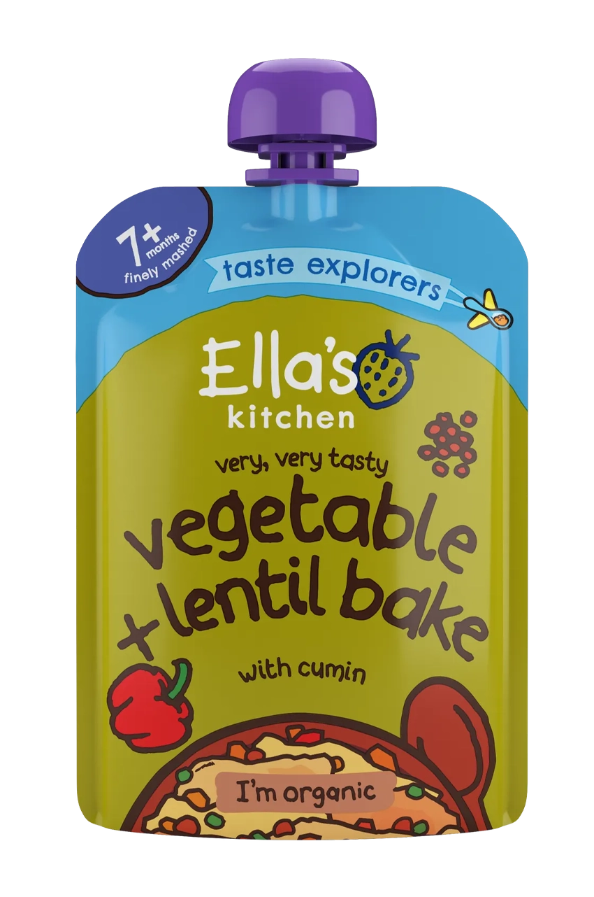 Ella's Kitchen - Stage 2 - Very, Very Tasty Vegetable + Lentil Bake With Cumin*