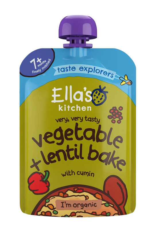 Ella's Kitchen - Stage 2 - Very, Very Tasty Vegetable + Lentil Bake With Cumin*