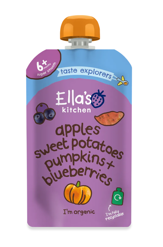 Ella's Kitchen - Stage 1 - Sweet Potatoes, Pumpkins,  Apples & Blueberries*