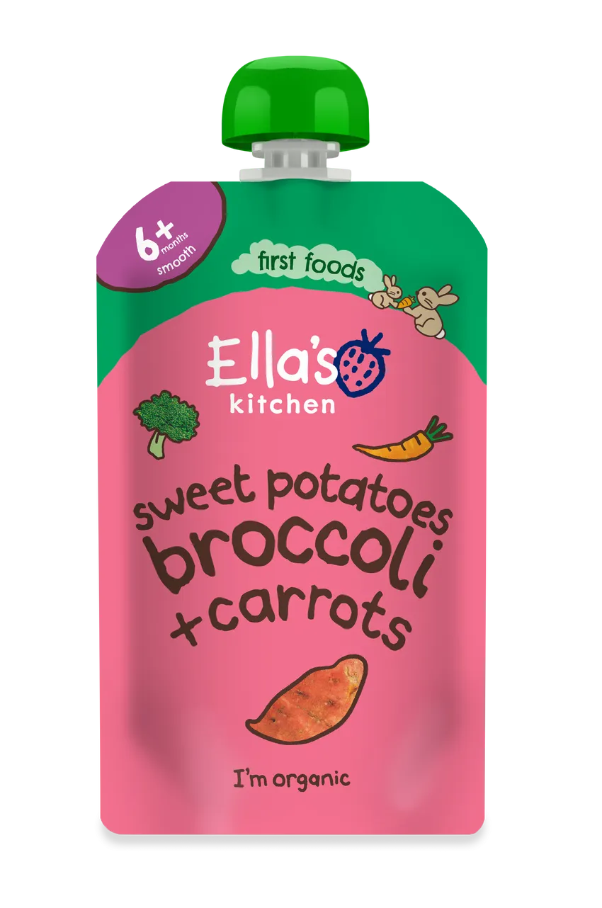 Ella's Kitchen - Stage 1 - Sweet Potatoes, Broccoli + Carrots*