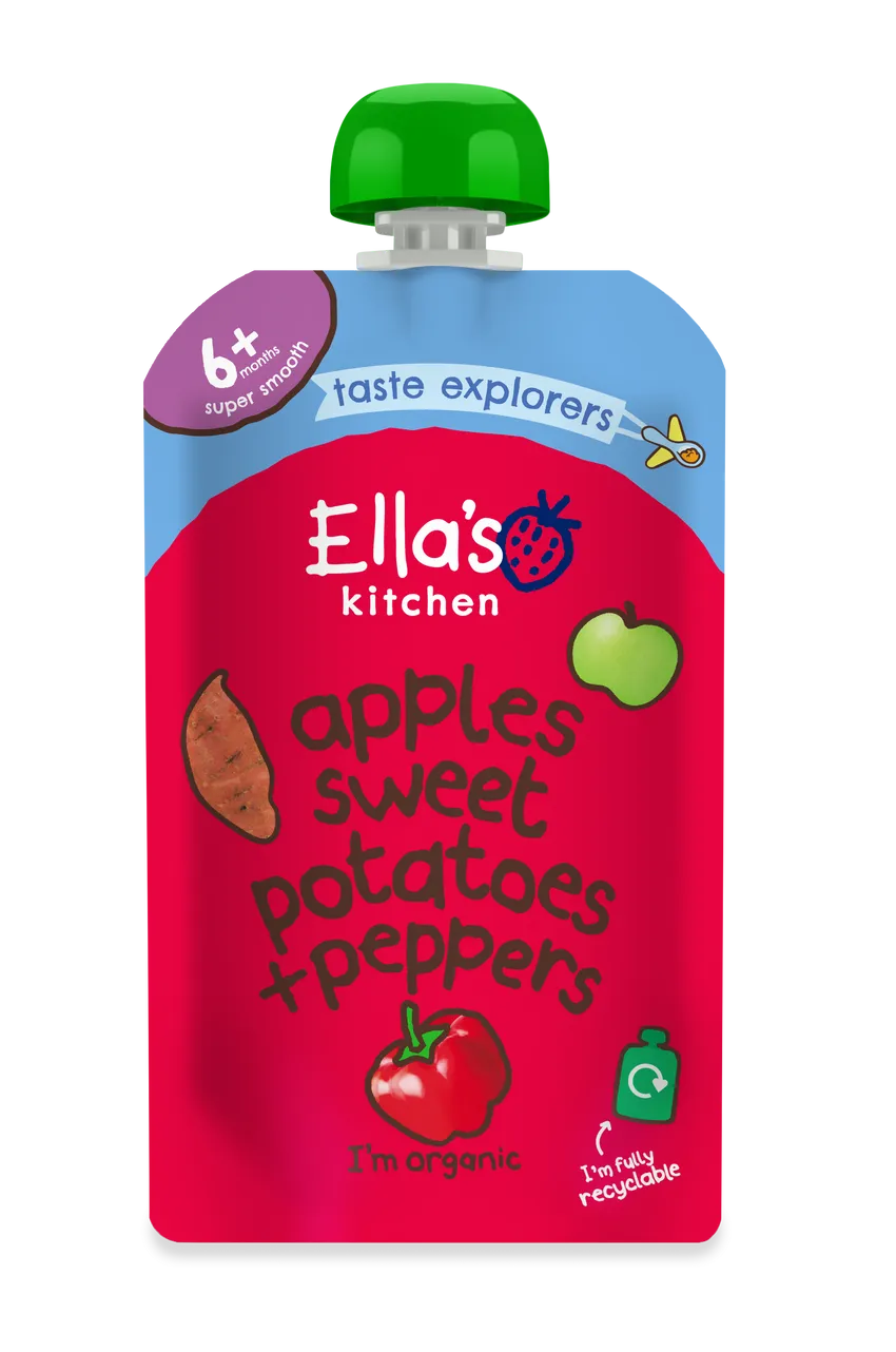 Ella's Kitchen - Stage 1 - Red Peppers, Sweet Potatoes + Apples*