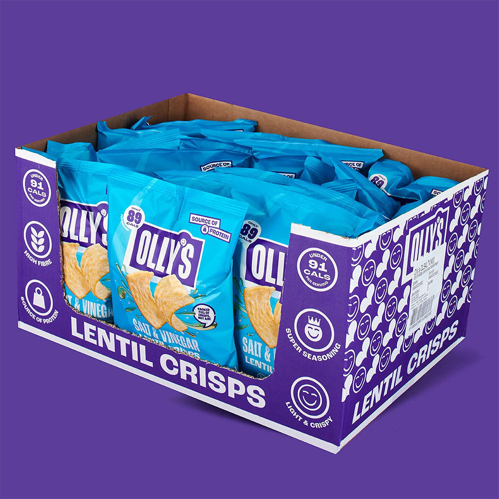 Olly's -Salt & Vinegar Lentil Crisps - NEW!