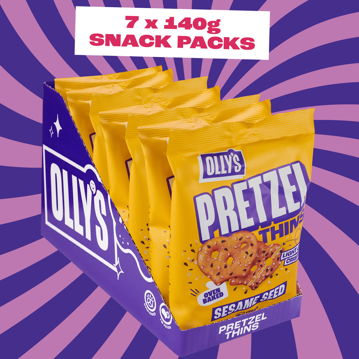 Olly's - Sesame Seed Pretzel 7x140g