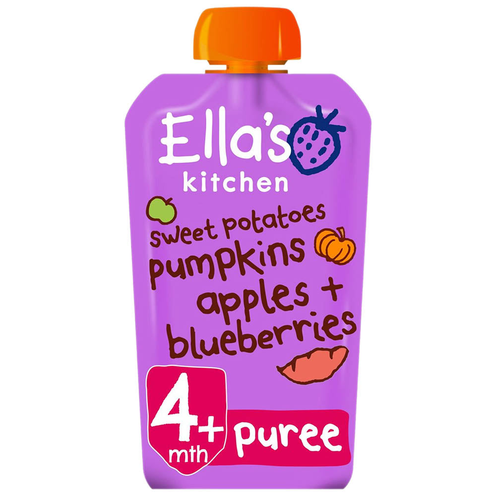 Ella's Kitchen - Stage 1 - Sweet Potatoes, Pumpkins,  Apples & Blueberries