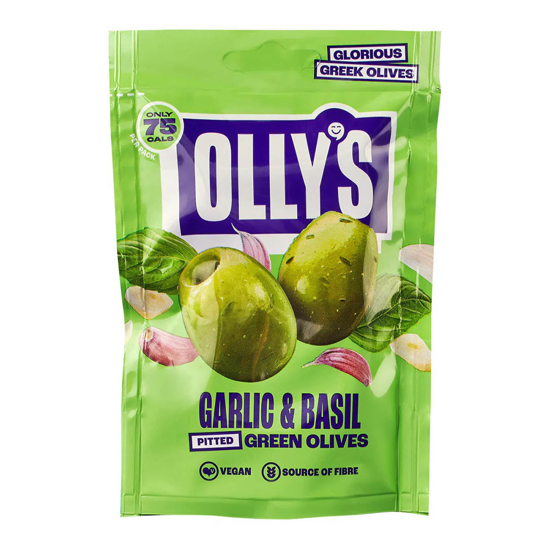 Olly's Olives - Garlic & Basil 12x50g